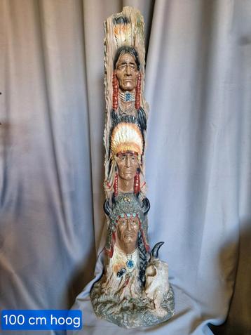 Totempaal Indianen 100 cm beschikbaar voor biedingen