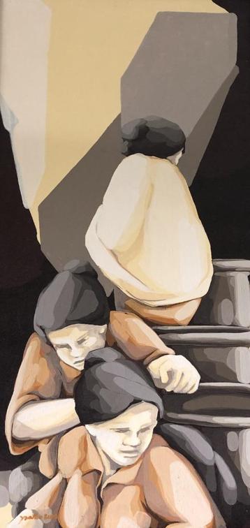 modern schilderij op doek beschikbaar voor biedingen