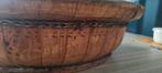 Mooie Olijfschaal - Decoratief Houten Schaal, Gebruikt, Schaal, Rond, Ophalen of Verzenden