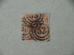 2   Denemarken 7a, Postzegels en Munten, Ophalen of Verzenden, Denemarken, Gestempeld