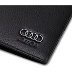 Audi BMW Mercedes Benz Leren Portemonnee Bifold Echt Zwart, Verzenden, Nieuw, Zwart, Leer