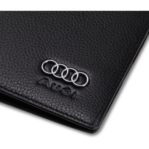 Audi BMW Mercedes Benz Leren Portemonnee Bifold Echt Zwart, Sieraden, Tassen en Uiterlijk, Portemonnees, Nieuw, Zwart, Leer, Verzenden