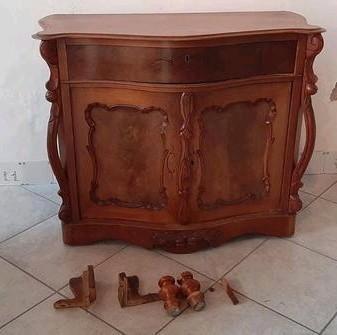 Antieke Biedermeier penantkast van mahonie - ca. 1900 beschikbaar voor biedingen