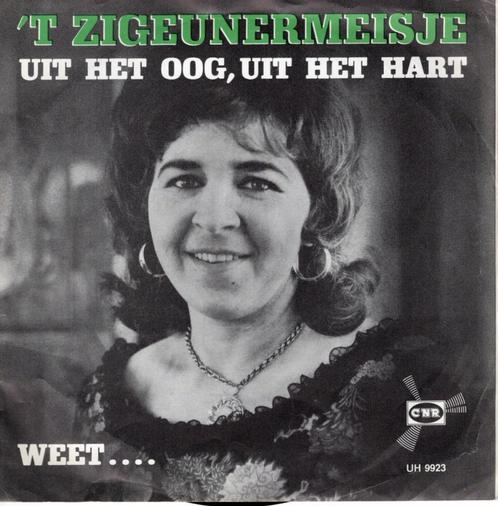 't Zigeunermeisje - Uit het oog , uit  het hart, Cd's en Dvd's, Vinyl Singles, Gebruikt, Single, Nederlandstalig, 7 inch, Ophalen of Verzenden