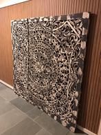 MOET WEG wandpaneel mandala Bali grijs wit wanddecoratie, Ophalen