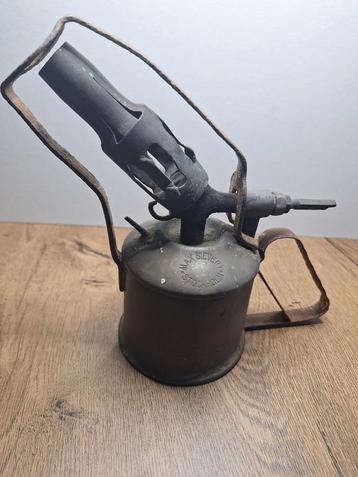 Antieke koperen brander Messing brander uit de jaren 40.  beschikbaar voor biedingen