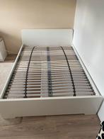 IKEA Bed 140x200 Wit + Lattenbodem, Gebruikt, Wit, Tweepersoons, 200 cm