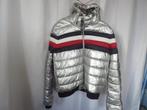 Silver metalic cropped puffer jas mt L Tommy Hilfiger, Kleding | Dames, Jassen | Winter, Maat 38/40 (M), Ophalen of Verzenden