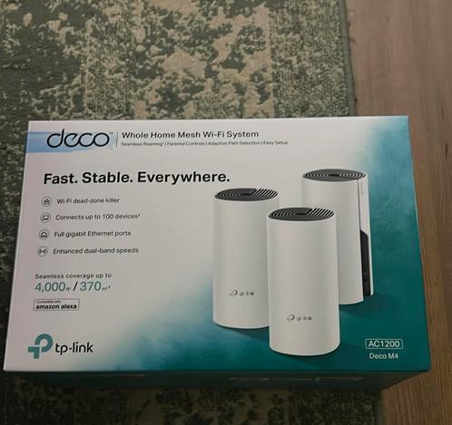 TP-Link Deco M4 wifi versterkers (3-pack), Computers en Software, WiFi-versterkers, Nieuw, Ophalen