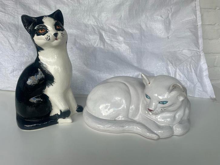 Vintage Porseleinen Kattenbeeldjes Beswick en Wit, Antiek en Kunst, Antiek | Keramiek en Aardewerk, Ophalen of Verzenden