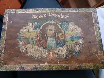Vintage sigarenblik van Schimmelpennick. beschikbaar voor biedingen