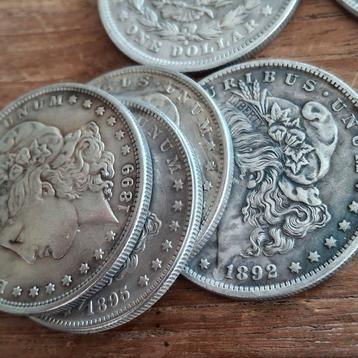 DOLLARS AMERIKA 9 STUKS ..div. jaargang. beschikbaar voor biedingen