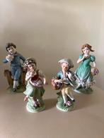 Porseleinen Beeldjes - Jongen en Meisjes Set, Ophalen of Verzenden