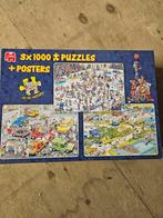 4x Jan van Haasteren puzzels 1000 stukjes, Ophalen, Zo goed als nieuw