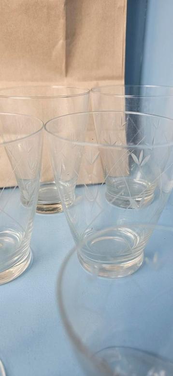 Kristallen glazen 10 stuks  beschikbaar voor biedingen