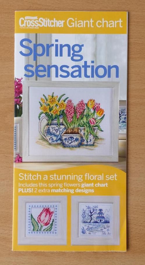 3 Voorjaarspatronen - Spring Sensation - Engels, Hobby en Vrije tijd, Borduren en Borduurmachines, Nieuw, Patroon, Handborduren