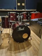 Pearl drumstel met remo drumvellen, Muziek en Instrumenten, Ophalen of Verzenden, Gebruikt