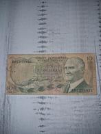 Turkije 10 Lira 1966-1975 Biljet, Postzegels en Munten, Bankbiljetten | Europa | Niet-Eurobiljetten, Ophalen of Verzenden, Overige landen