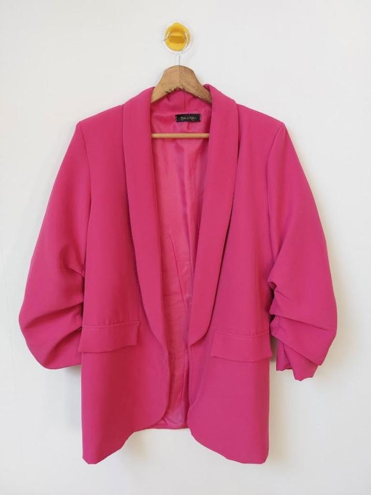 Perla Nera blazer XL, Kleding | Dames, Jasjes, Kostuums en Pakken, Zo goed als nieuw, Jasje, Maat 46/48 (XL) of groter, Roze, Ophalen of Verzenden