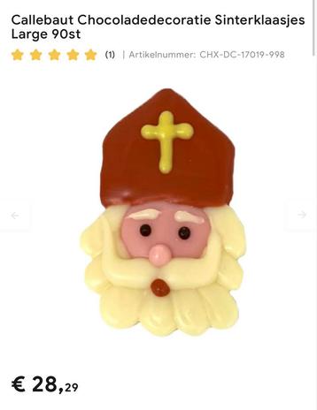 Callebaut chocolade decoratie sinterklaasjes large 90stuk beschikbaar voor biedingen