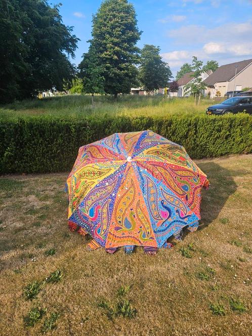 Kleurrijke parasols uit India, Tuin en Terras, Parasols, Nieuw, Ophalen of Verzenden