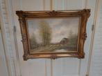 Schilderij landschap met schapen, Antiek en Kunst, Ophalen