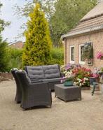 Tuinset die nog een rondje mee kan, Tuin en Terras, Tuinsets en Loungesets, Ophalen, 4 zitplaatsen, Gebruikt, Wicker