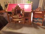poppenhuis met accesoires, Kinderen en Baby's, Speelgoed | Poppenhuizen, Ophalen, Gebruikt, Poppenhuis