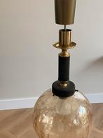 Vintage glazen hanglamp, Huis en Inrichting, Lampen | Hanglampen, Ophalen of Verzenden, Minder dan 50 cm