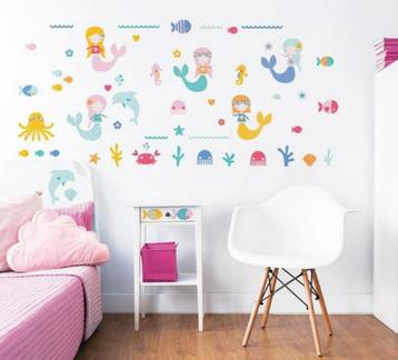 56 Zeemeermin Muurstickers Walltastic - VAN 29,95 VOOR 17,50 beschikbaar voor biedingen