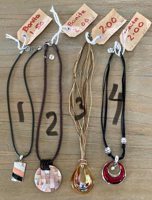 3 verschillende kettingen van Bonita met hanger bieden, Sieraden, Tassen en Uiterlijk, Kettingen, Zo goed als nieuw, Overige materialen