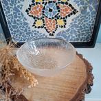 Vintage kristallen schaaltje met boomschors structuur, Antiek en Kunst, Ophalen of Verzenden