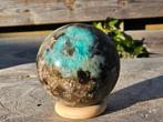 Mooie bol van amazoniet, rookkwarts en toermalijn 46 mm, Sieraden, Tassen en Uiterlijk, Edelstenen, Ophalen of Verzenden