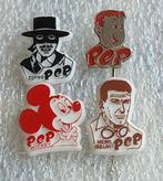 Vintage Pep Speldjes - Zorro, Mickey, Michel Vaillant, Verzamelen, Ophalen of Verzenden, Gebruikt, Figuurtje, Speldje of Pin