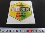 sticker Vergroters ME OPTA Opemus Axomat  MPF642, Ophalen, Zo goed als nieuw