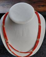 nieuw koraal gouden ketting, Sieraden, Tassen en Uiterlijk, Kettingen, Met hanger, Verzenden, Zo goed als nieuw, Rood