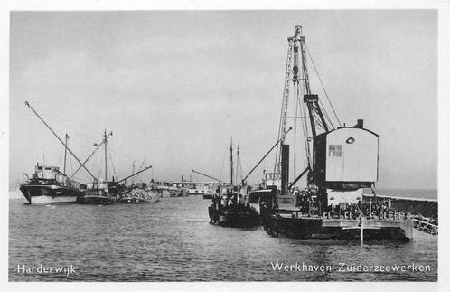 (387-016-023) Harderwijk Werkhaven Zuiderzeewerken, Verzamelen, Ansichtkaarten | Nederland, Gelderland, Voor 1920, Verzenden