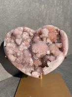 Pink amethist hart incl standaard, Ophalen of Verzenden, Mineraal
