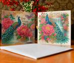 Handgemaakte kaarten met pauwen, Ophalen of Verzenden, Nieuw, Knutselwerk