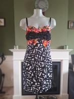 Eroke zwart witte IT 44 NL 40 jurk gratis verz, Kleding | Dames, Jurken, Maat 38/40 (M), Verzenden, Zwart, Zo goed als nieuw