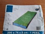 Canvas  katoen rubber 1 persoons luchtbed 200 x 74 x 8 cm, Ophalen, Gebruikt, 1-persoons