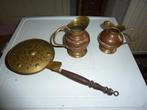 oude koperen decoratie beddepan- 2 kannetjes, Ophalen of Verzenden