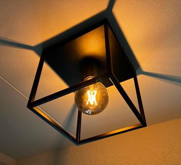 Zgan - set van 3 Industriële Plafondlamp - metaal - zwart beschikbaar voor biedingen