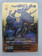 Mewtwo V Max Metalen kaart Pokemon Goudkleurig Pokémon metal, Ophalen of Verzenden, Nieuw, Losse kaart