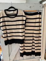 Superleuke set van Shoeby, top & rok mt xl, beige -zwart, Zwart, Maat 42/44 (L), Ophalen of Verzenden, Zo goed als nieuw
