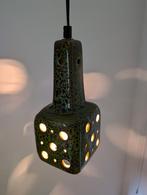 Jaren 70 Keramiek Wandlamp /Hanglamp groen, Overige materialen, Gebruikt, Ophalen of Verzenden, Minder dan 50 cm
