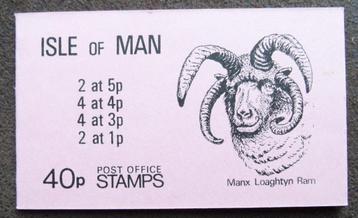 Postzegelboekje Isle of Man – Ram roze  40 p boekje beschikbaar voor biedingen