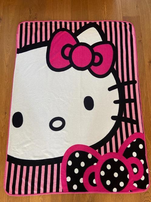 Hallo Kitty fleecedeken 150x110 cm, Kinderen en Baby's, Dekens, Slaapzakjes en Inbakerproducten, Zo goed als nieuw, Deken, 100 cm of meer