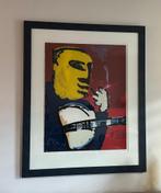 Herman Brood Zeefdruk " No Smoking" met Lijst - Gesigneerd, Antiek en Kunst, Ophalen