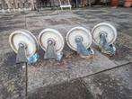 Grote rollager gelagerd harde kunststof 2 zwenk 2 bokwielen., 100 liter of meer, Ophalen of Verzenden, Nieuw, Steekwagen